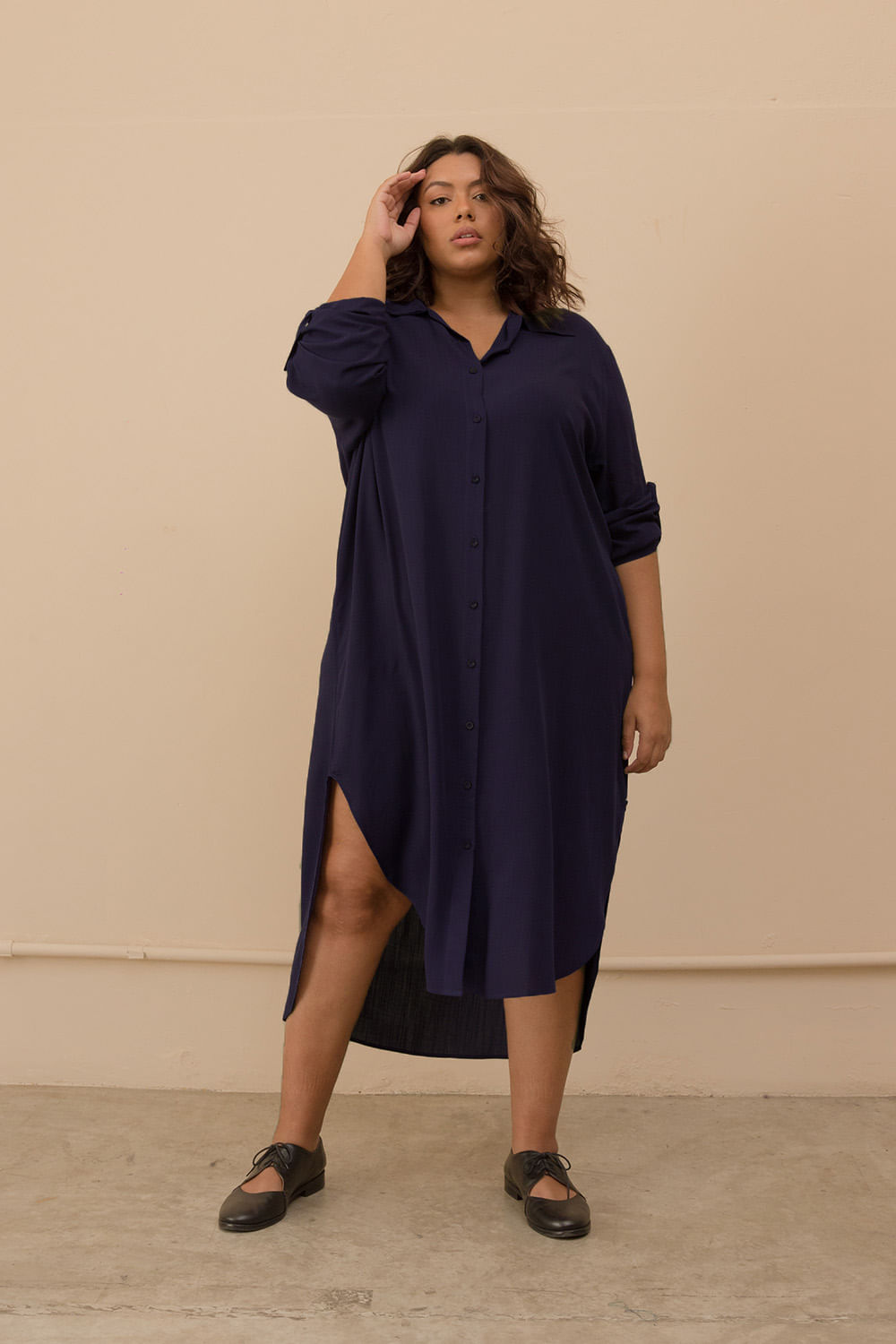 Long shirt sales dress plus size